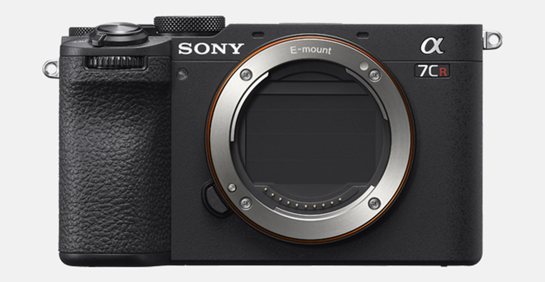 Productafbeelding met vooraanzicht van de camerabehuizing met gesloten sensorsluiter