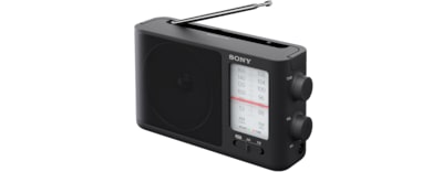 Sony Icf-P26 Analoge Tuner (Ukw/Mw Met Luidspreker Aan De Voorkant, Hoofdtelefoonuitgang, Werkt Op Batterijen) Zwart